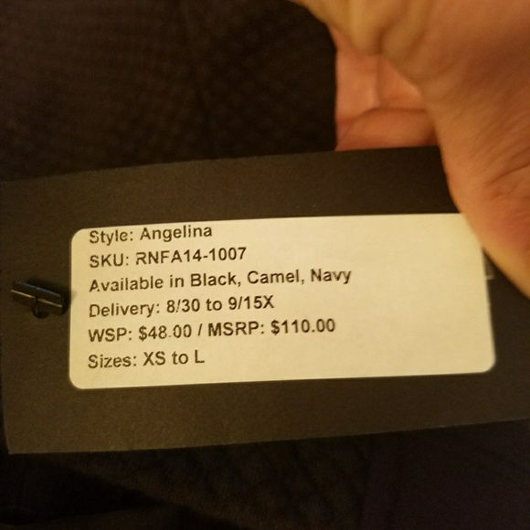 NWT Rune deep purple with black knit leggings - Picture 4 of 6